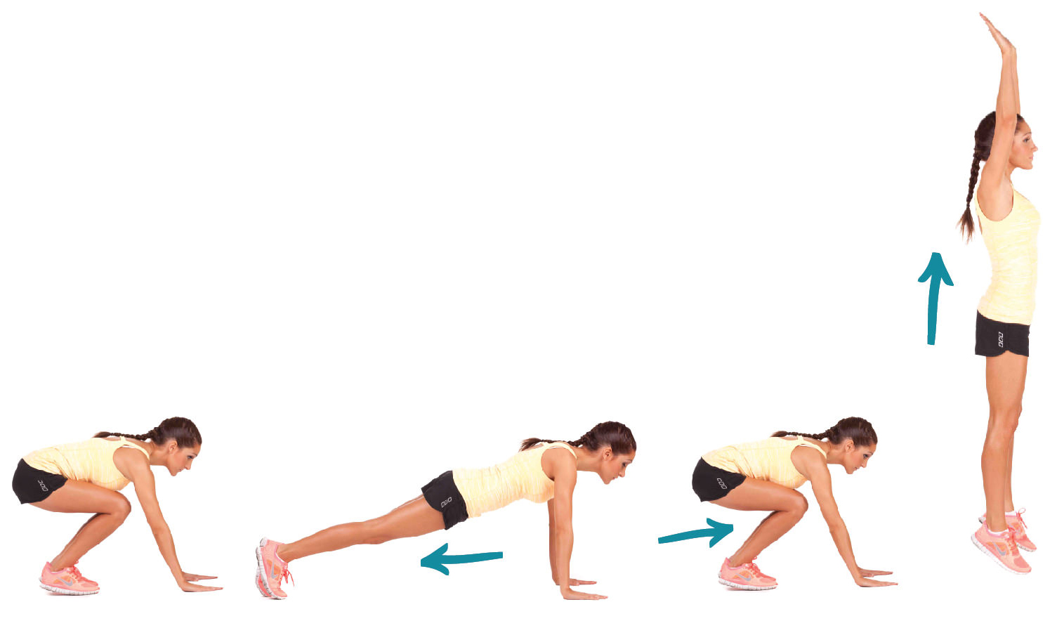 Bài tập Burpees và Mountain Climbers